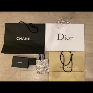 Chanel boxes and bags